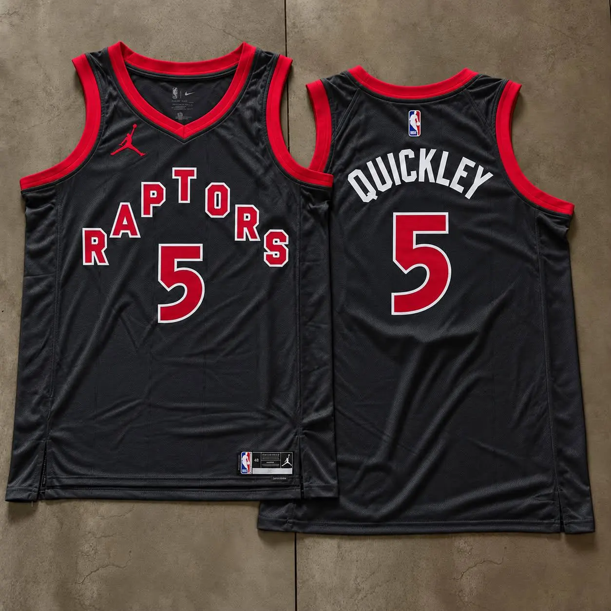 Toronto Raptors Immanuel Quickley Charcoal Jersey