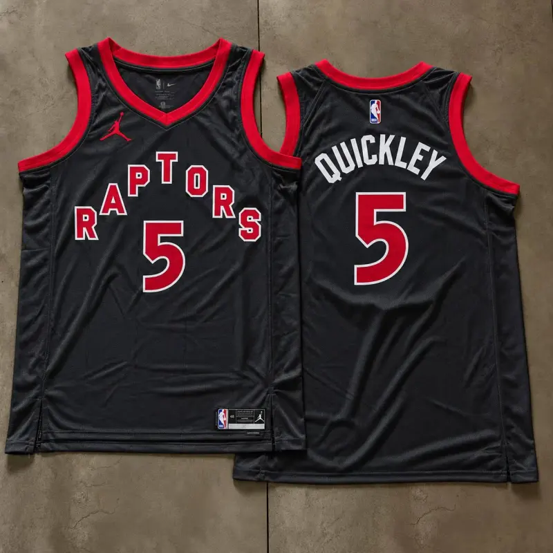 Toronto Raptors Immanuel Quickley Charcoal Jersey