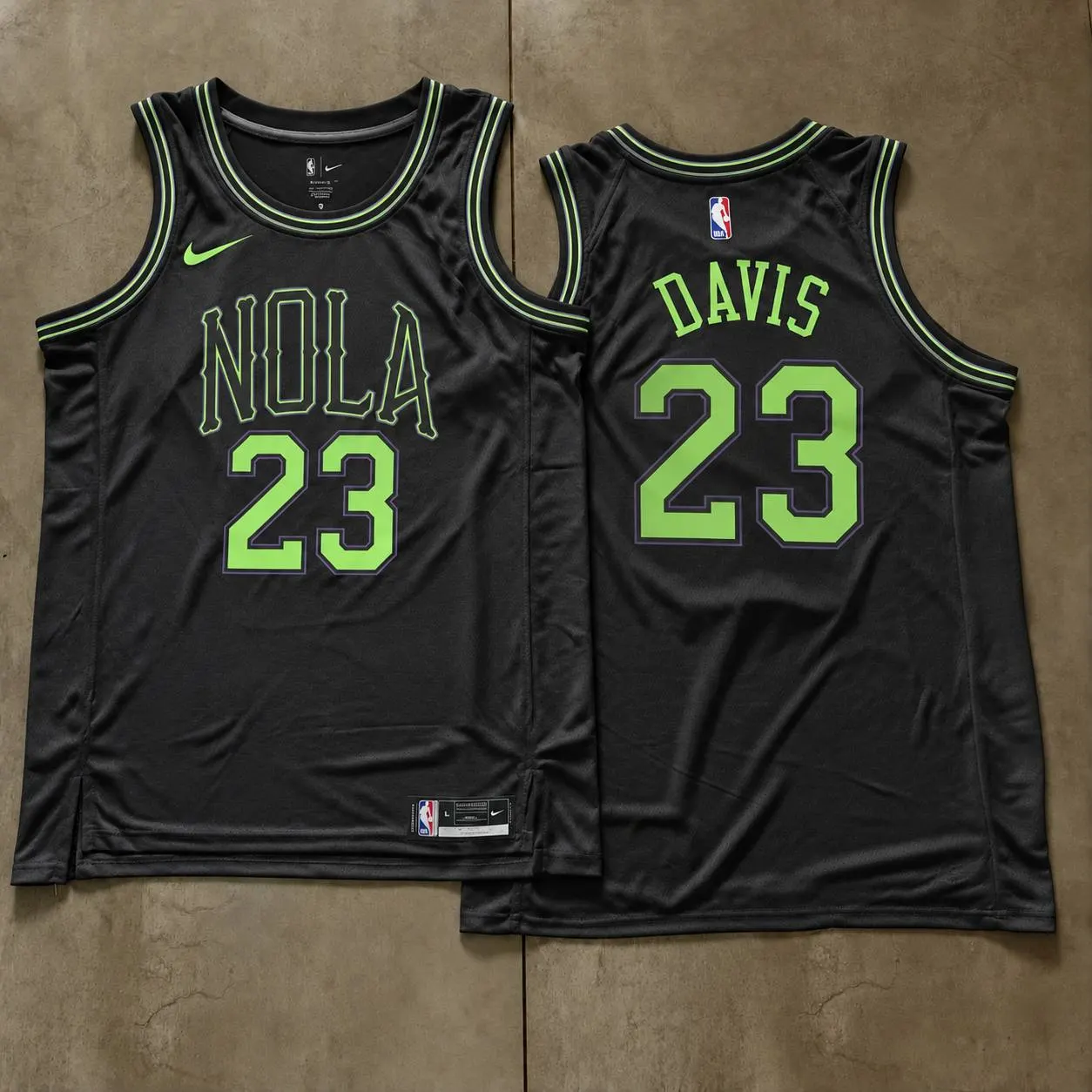 New Orleans Pelicans Anthony Davis Black Jersey
