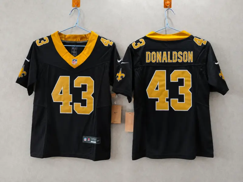 NEW ORLEANS SAINTS CJ DONALDSON BLACK JERSEY