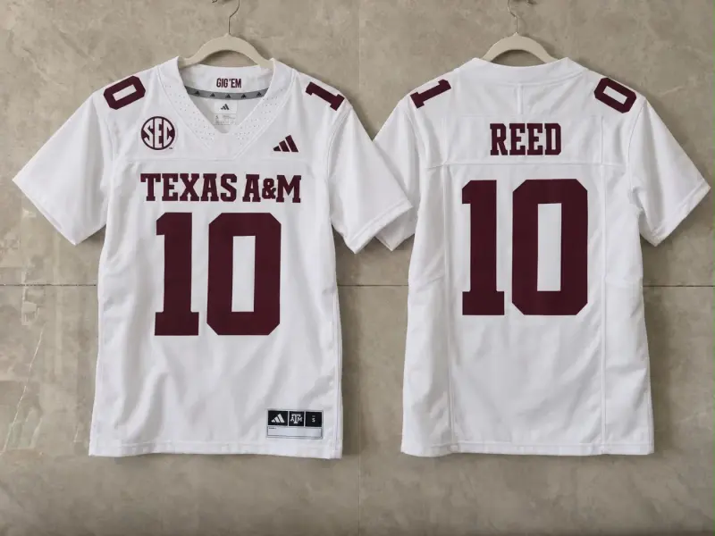 TEXAS A&M AGGIES MARCEL REED WHITE JERSEY