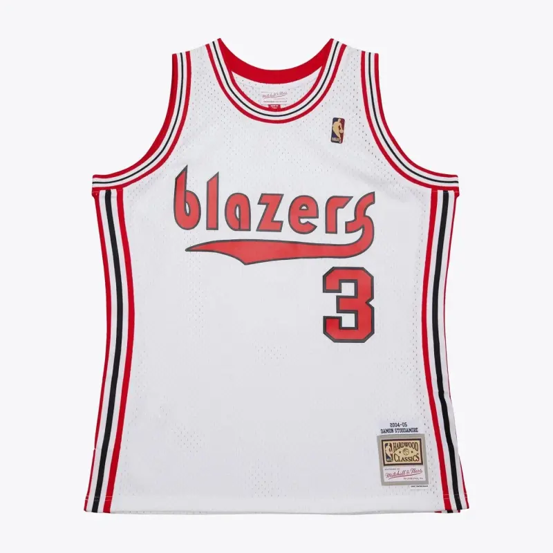 PORTLAND TRAIL BLAZERS DAMON STOUDAMIRE WHITE VINTAGE JERSEY