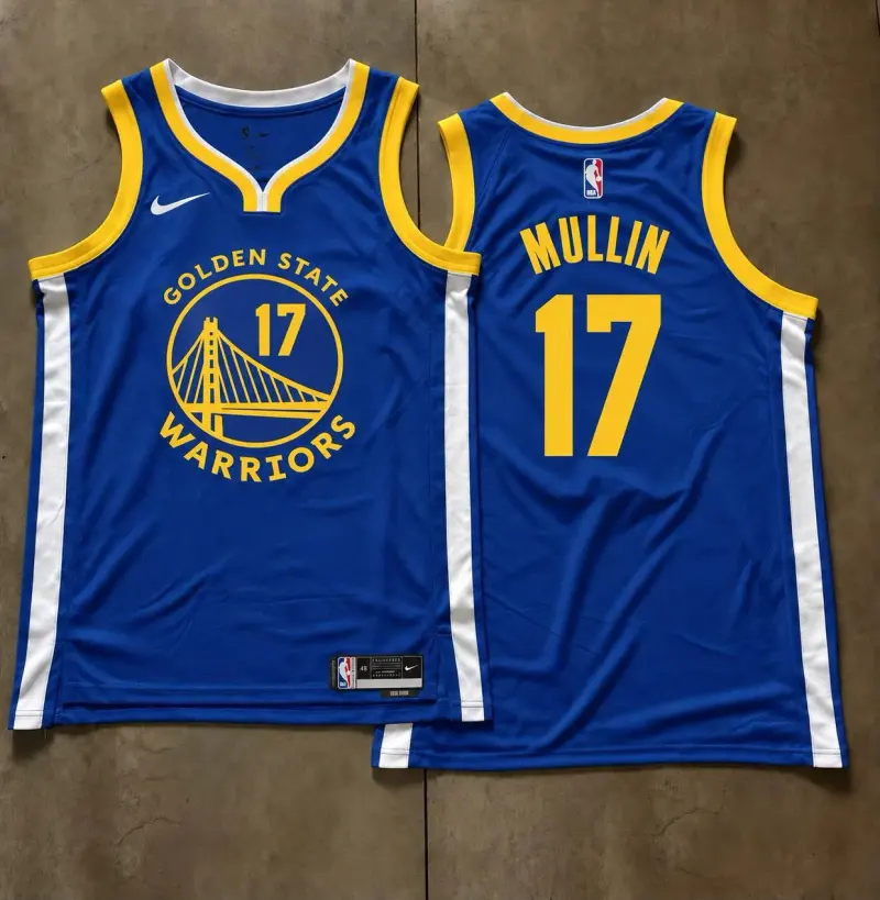 Golden State Warriors Chris Mullin Blue Jersey