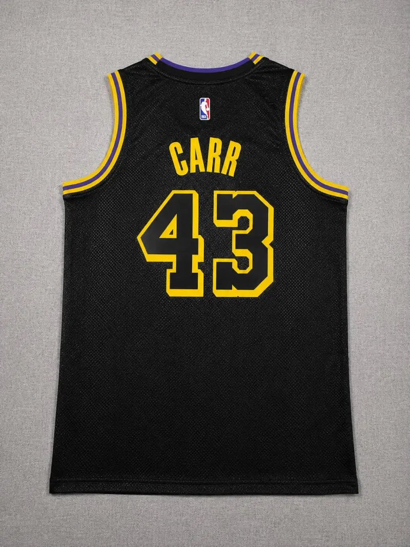 LOS ANGELES LAKERS CAMERON CARR BLACK JERSEY