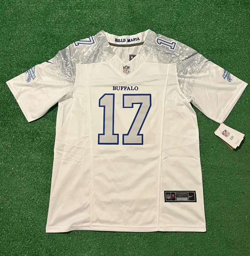 Buffalo Bills Josh Allen Snow White jersey