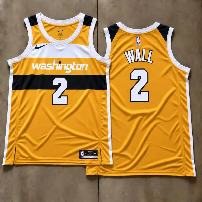 Washington Wizards John Wall Gold Jersey
