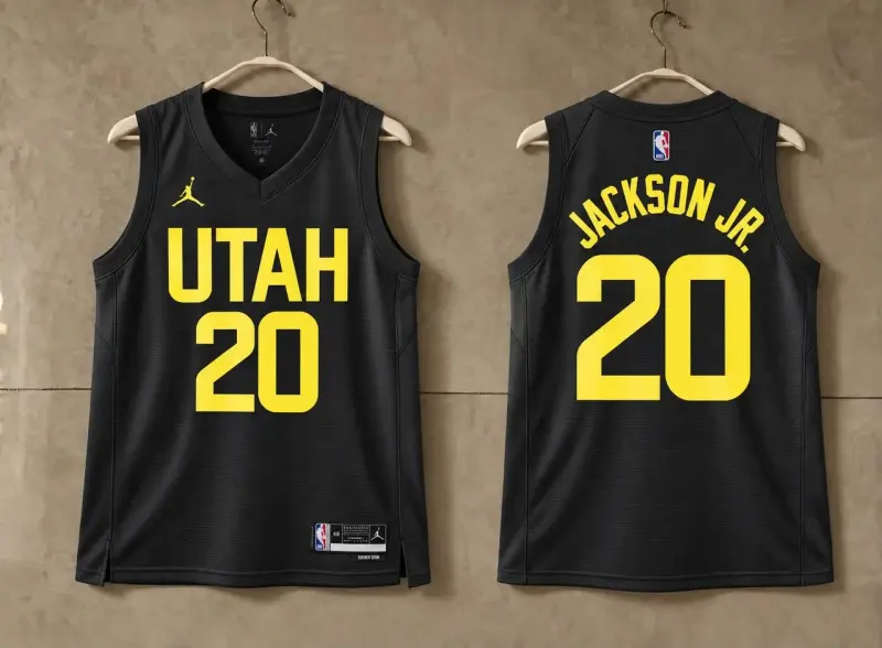 Utah Jazz Jaren Jackson Jr. Black Jersey