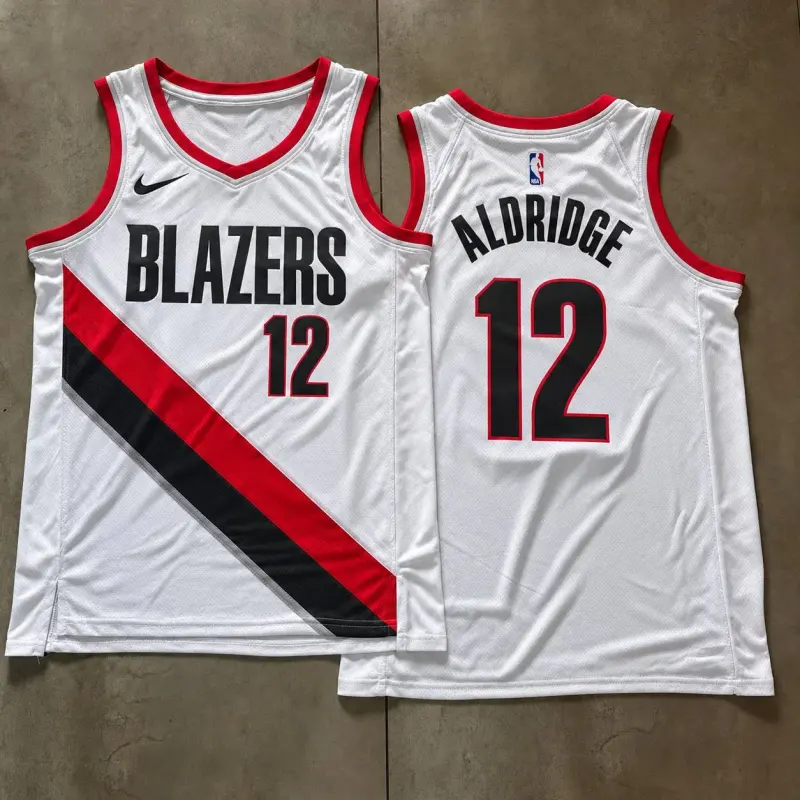 Portland Trail Blazers LaMarcus Aldridge White Jersey