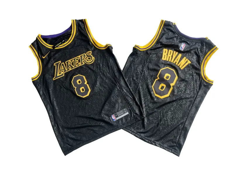 LOS ANGELES LAKERS KOBE BRYANT BLACK JERSEY