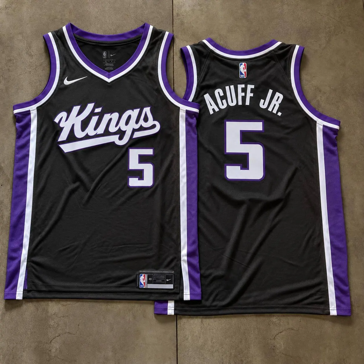 Sacramento Kings Darius Acuff Jr. Black Jersey