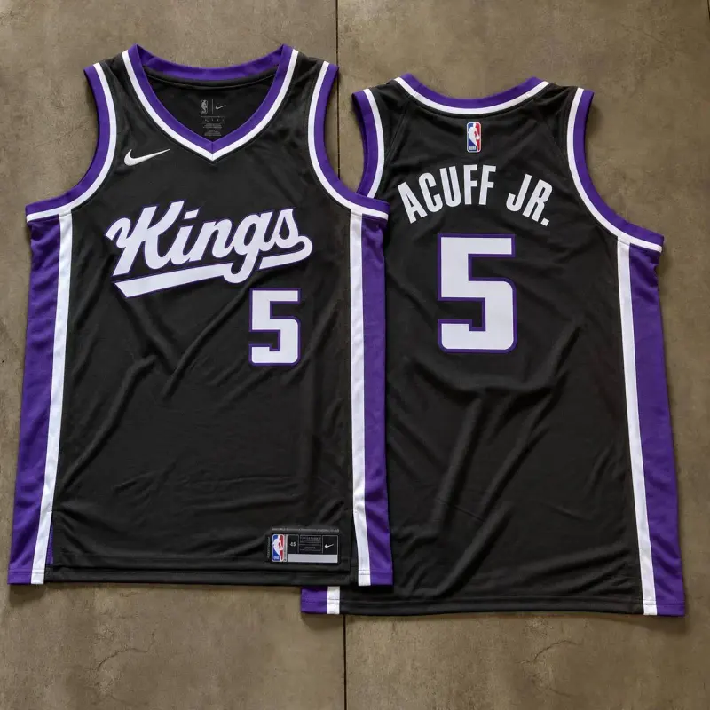 Sacramento Kings Darius Acuff Jr. Black Jersey