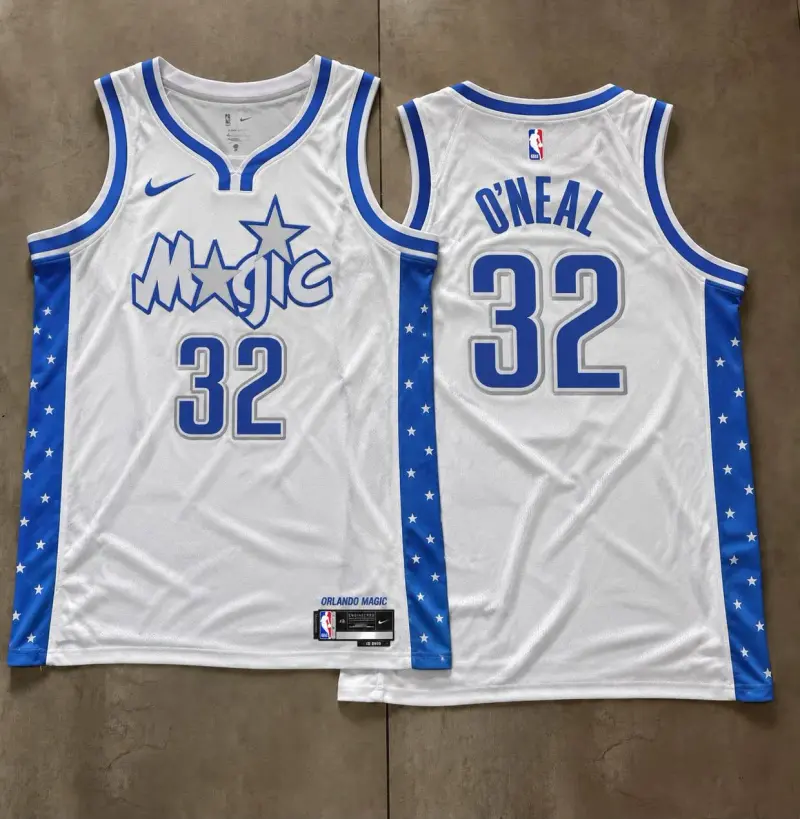 Orlando Magic Shaquille O’Neal White Jersey