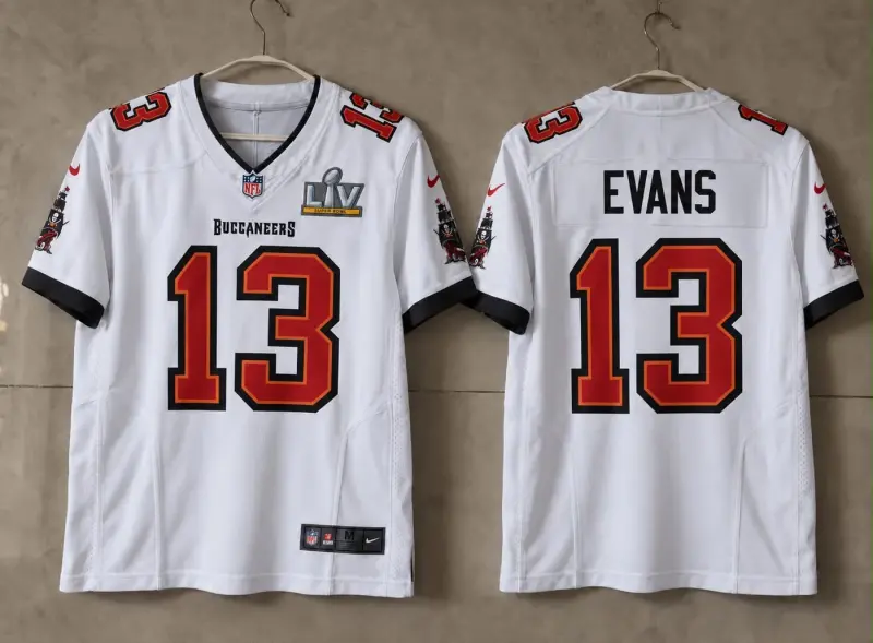 TAMPA BAY BUCCANEERS MIKE EVANS SUPER BOWL WHITE JERSEY