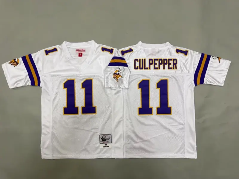 MINNESOTA VIKINGS DANTE CULPEPPER WHITE VINTAGE JERSEY