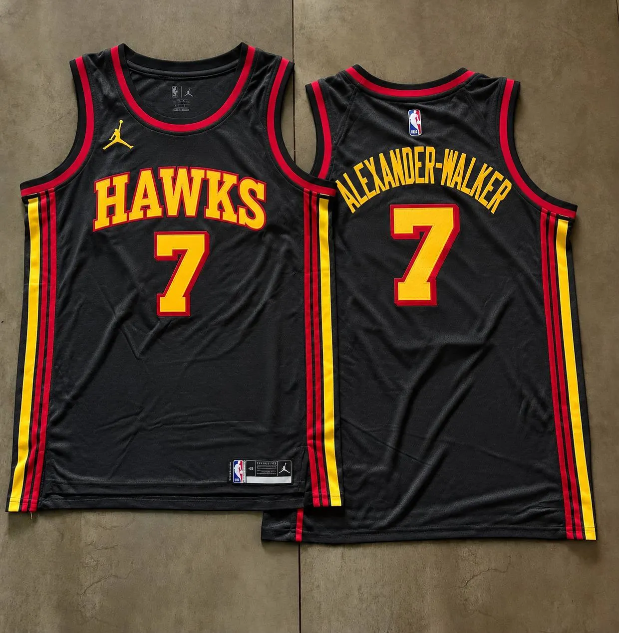 Atlanta Hawks Nickeil Alexander Walker Black Jersey
