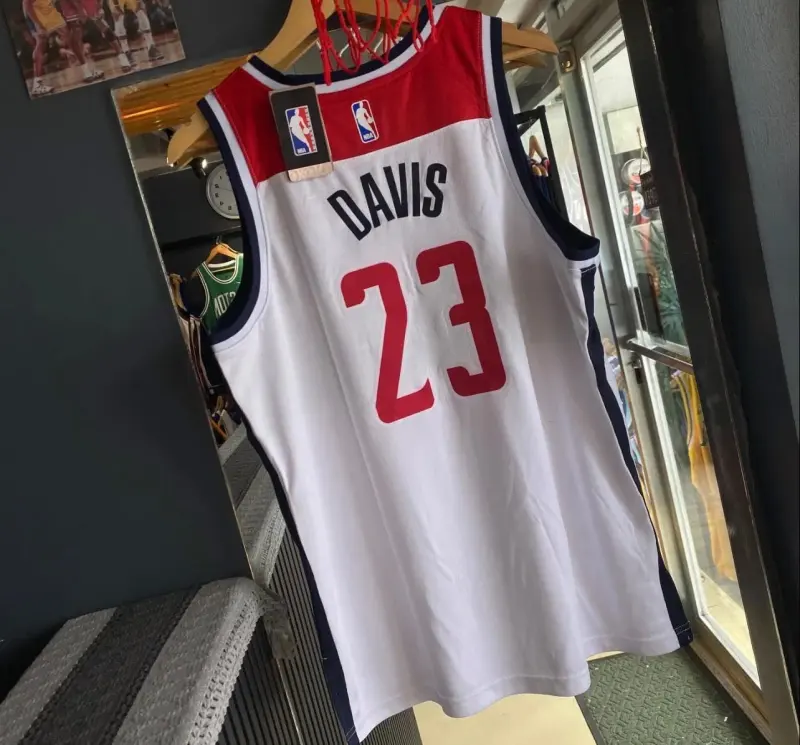 WASHINGTON WIZARDS ANTHONY DAVIS WHITE JERSEY