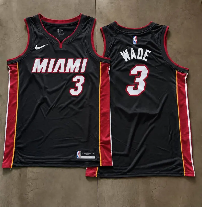 Miami Heat Dwyane Wade Black Jersey