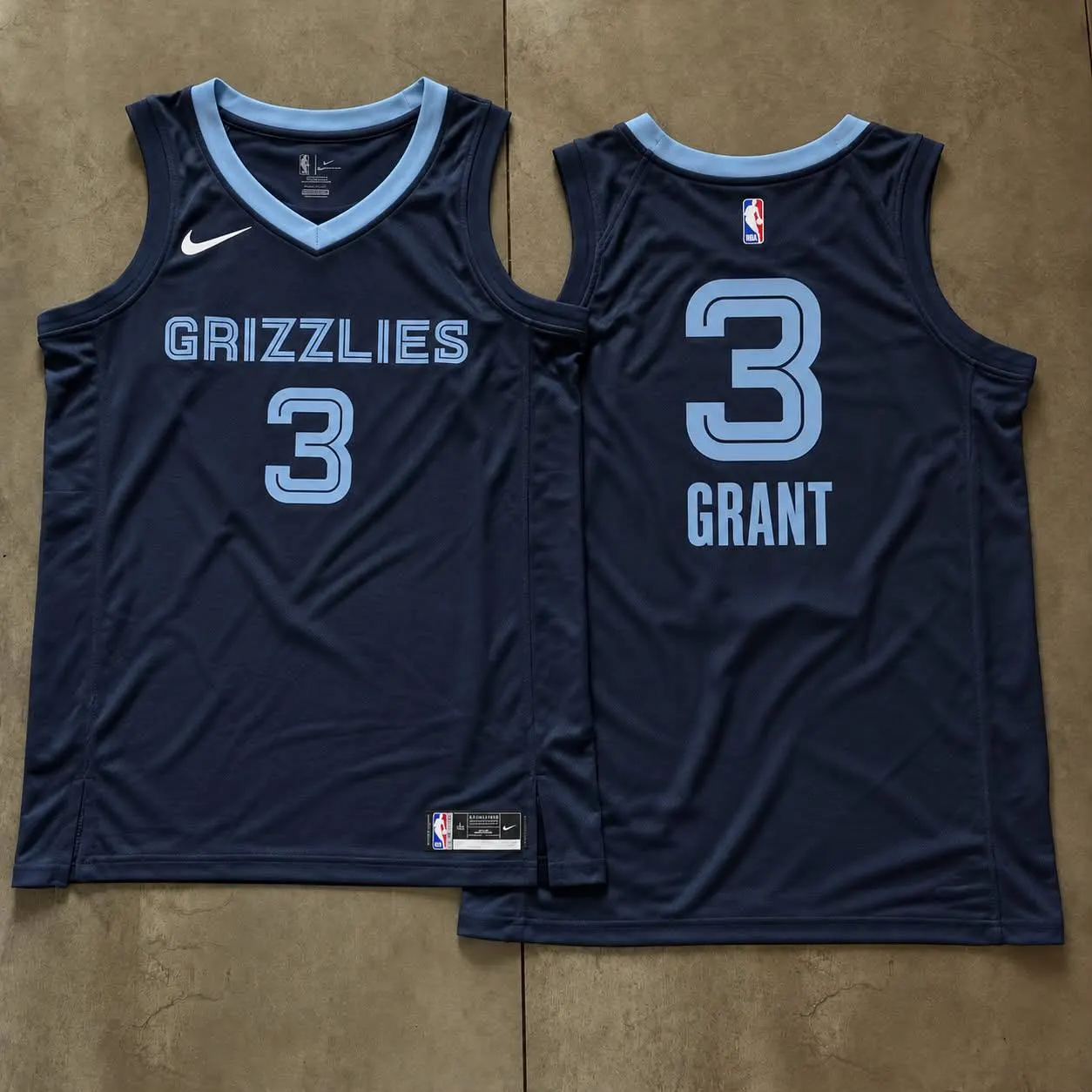 Memphis Grizzlies Jerami Grant Navy Jersey