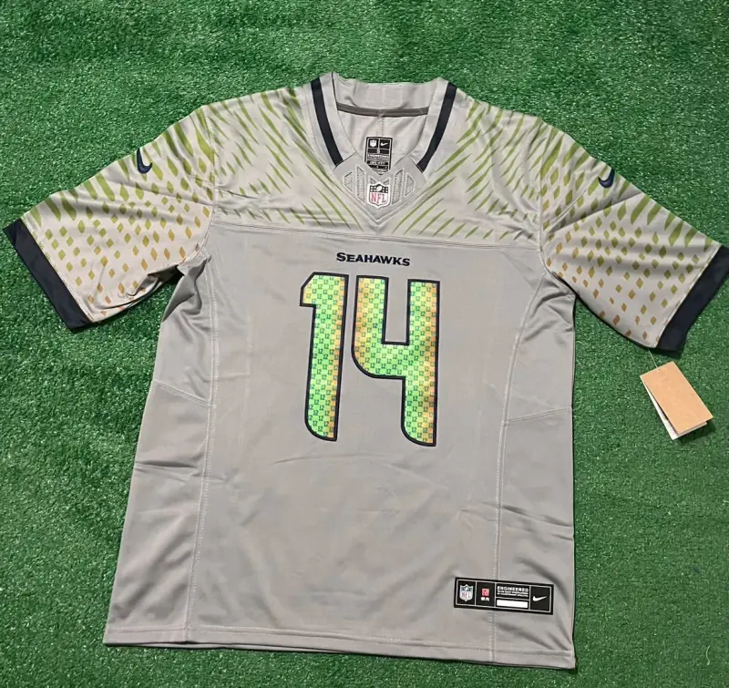 Seattle Seahawks Sam Donald gray jersey