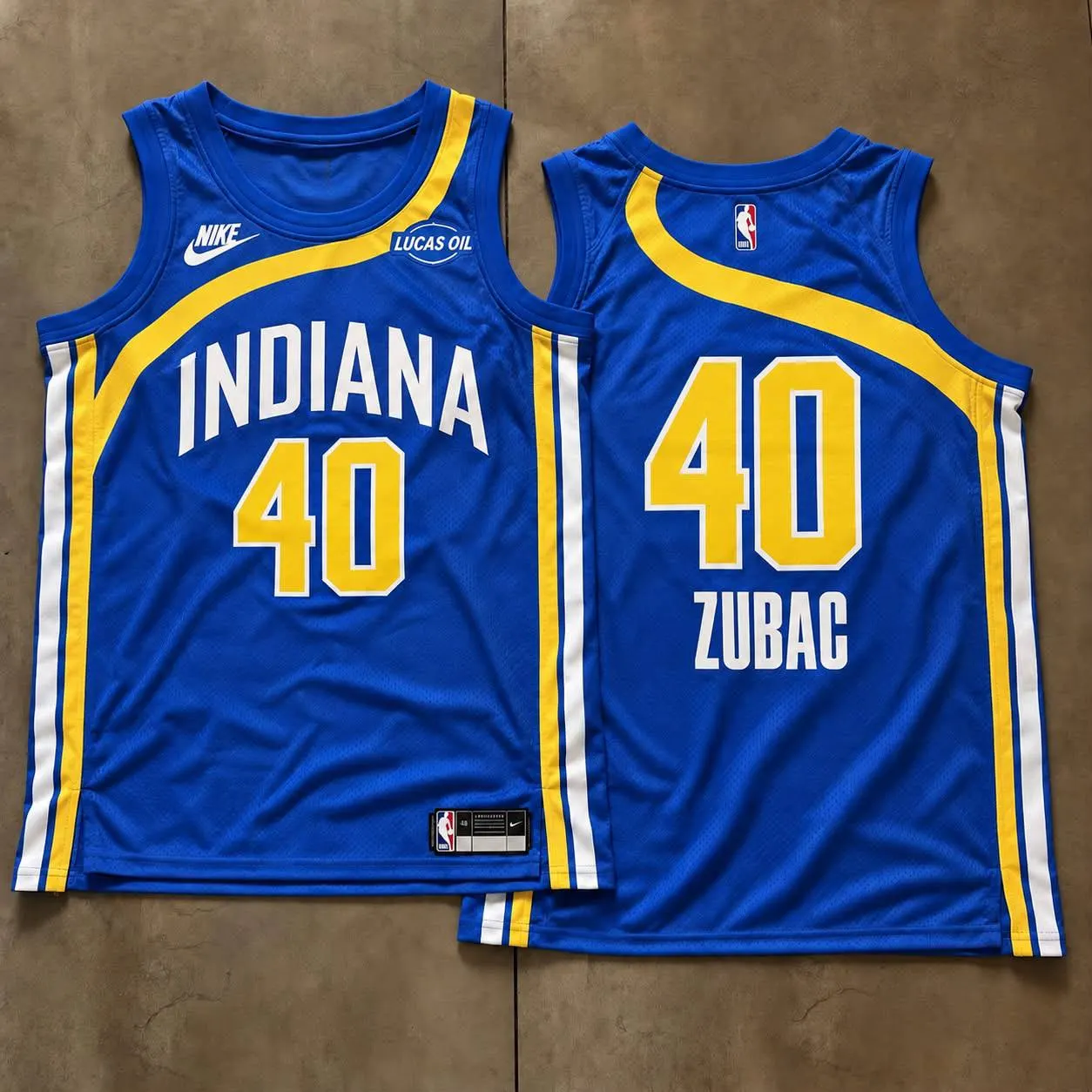 Indiana Pacers Ivica Zubac Royal Blue Jersey