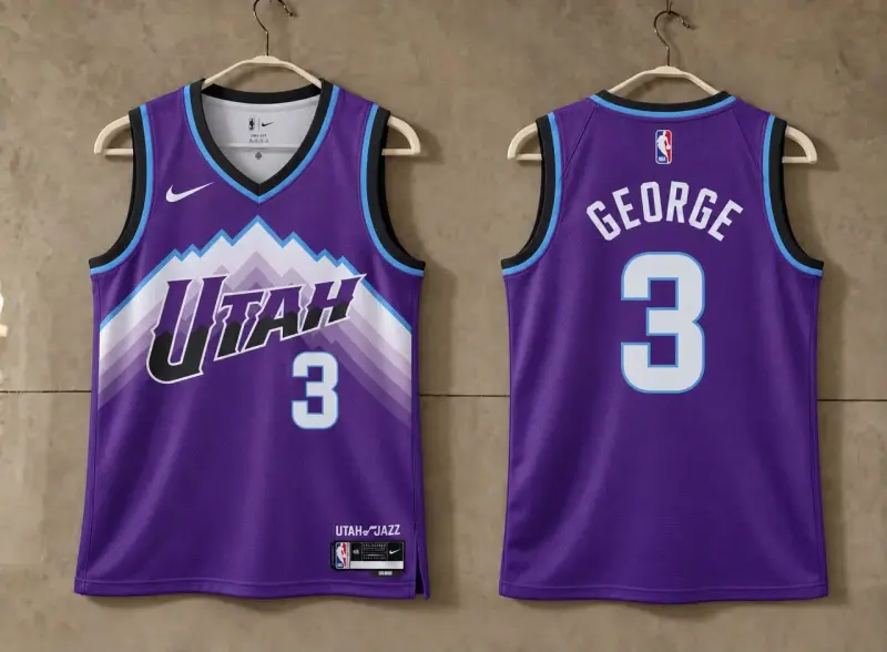 Utah Jazz Keyonte George Purple Mountain Jersey