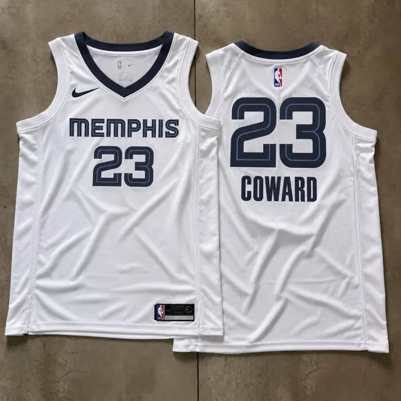 Memphis Grizzlies Cedric Coward White Jersey