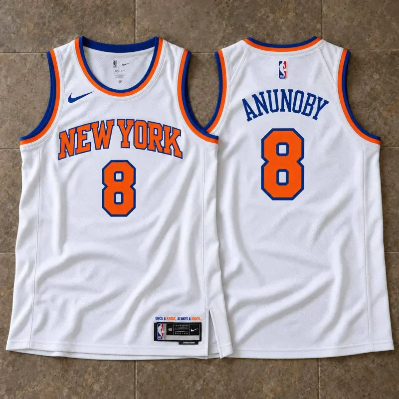 New York Knicks OG Anunoby White Jersey