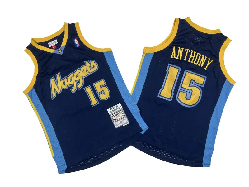 DENVER NUGGETS NIKOLA JOKIC BLUE VINTAGE JERSEY