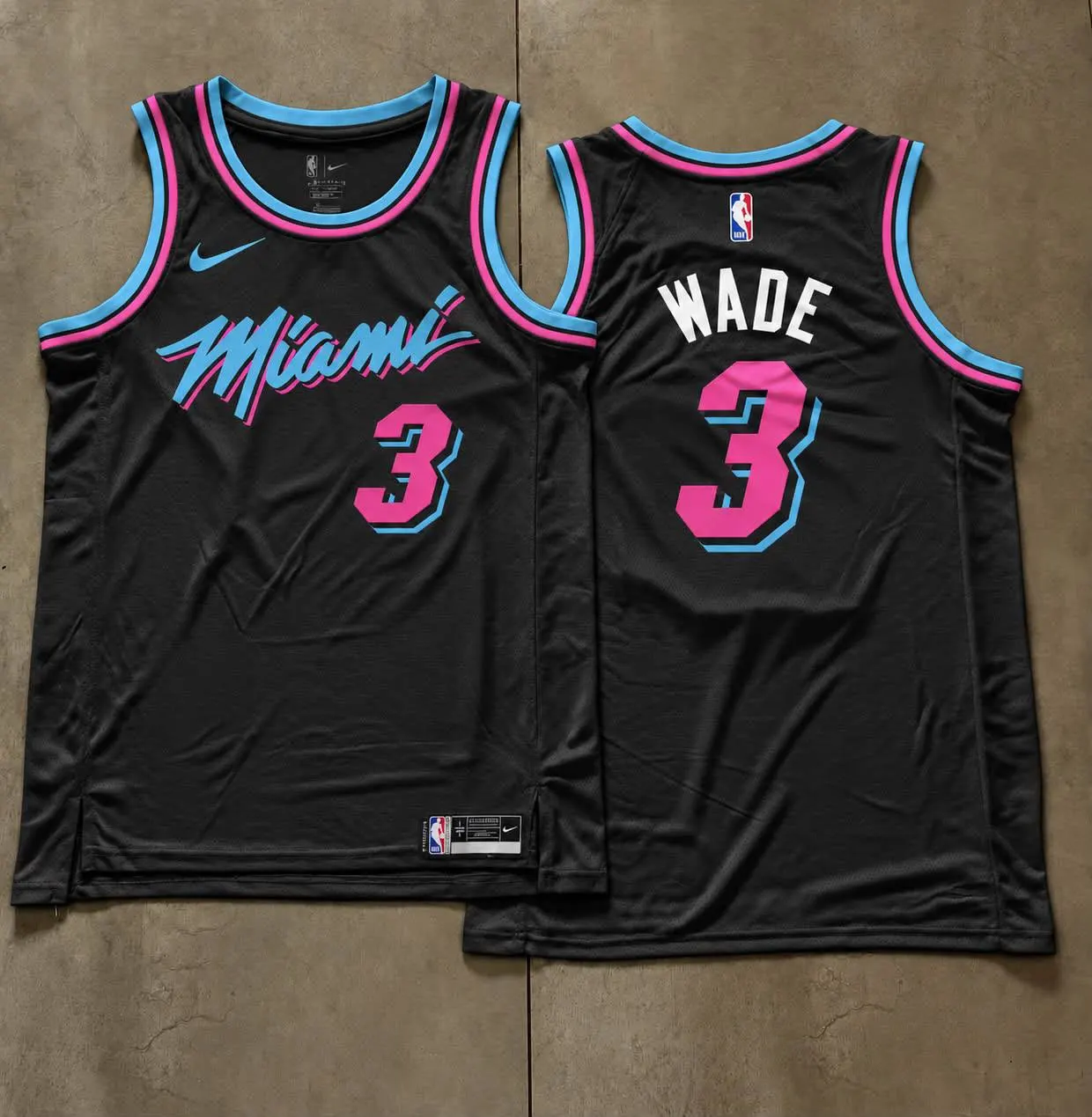 Miami Heat Dwyane Wade Black Vice City Jersey