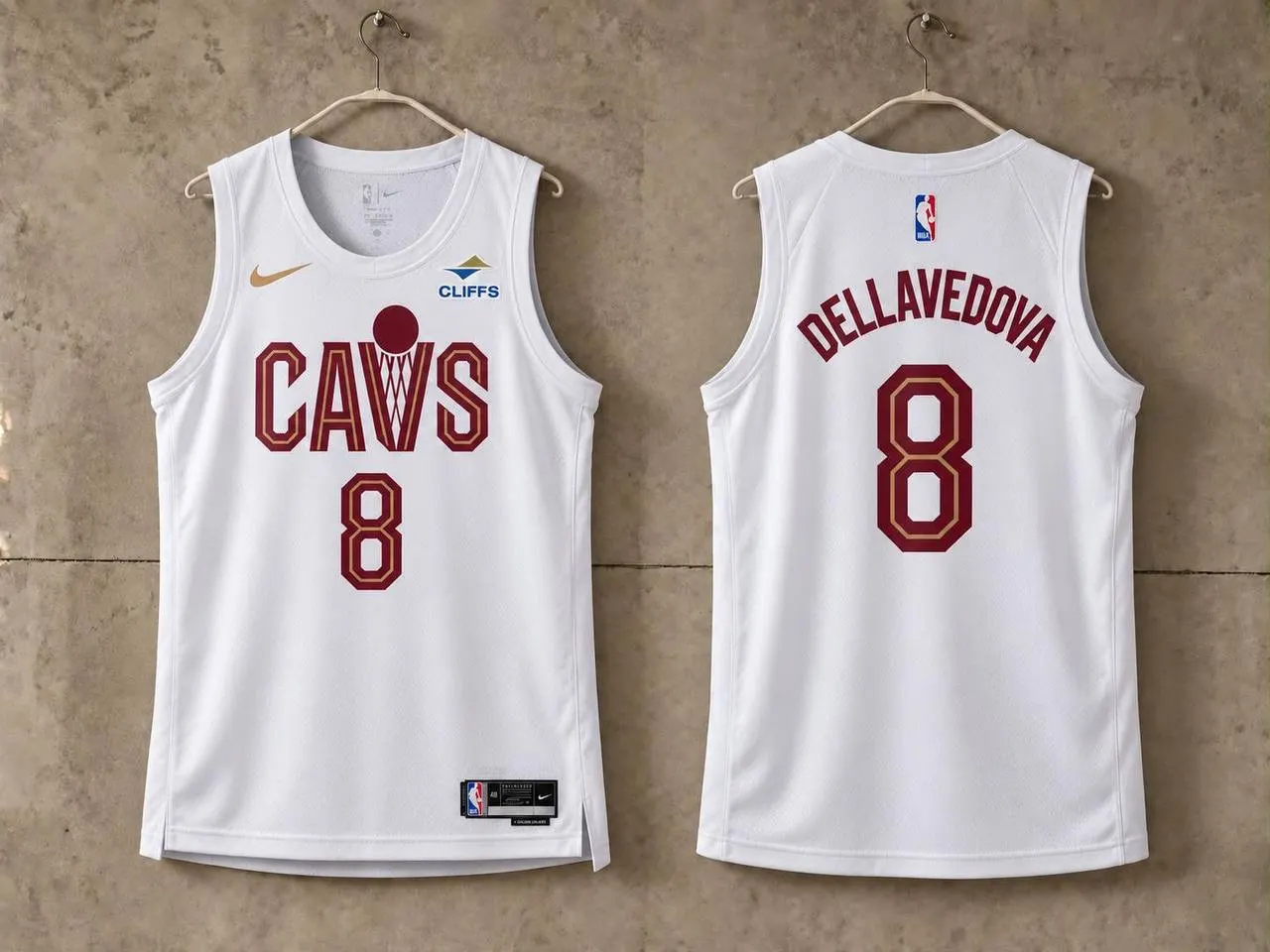 White and Burgundy