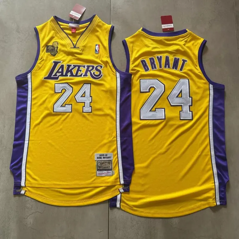 LOS ANGELES LAKERS KOBE BRYANT YELLOW JERSEY