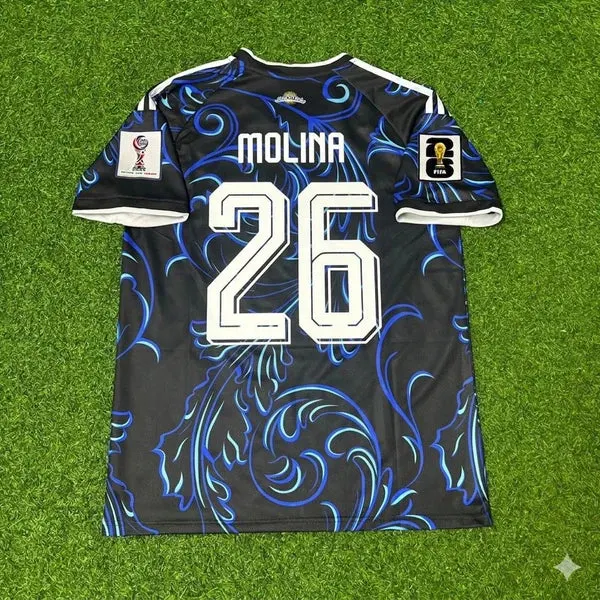2026 WORLD CUP BAHUEL MOLINA TEAM ARGENTINA BLUE JERSEY
