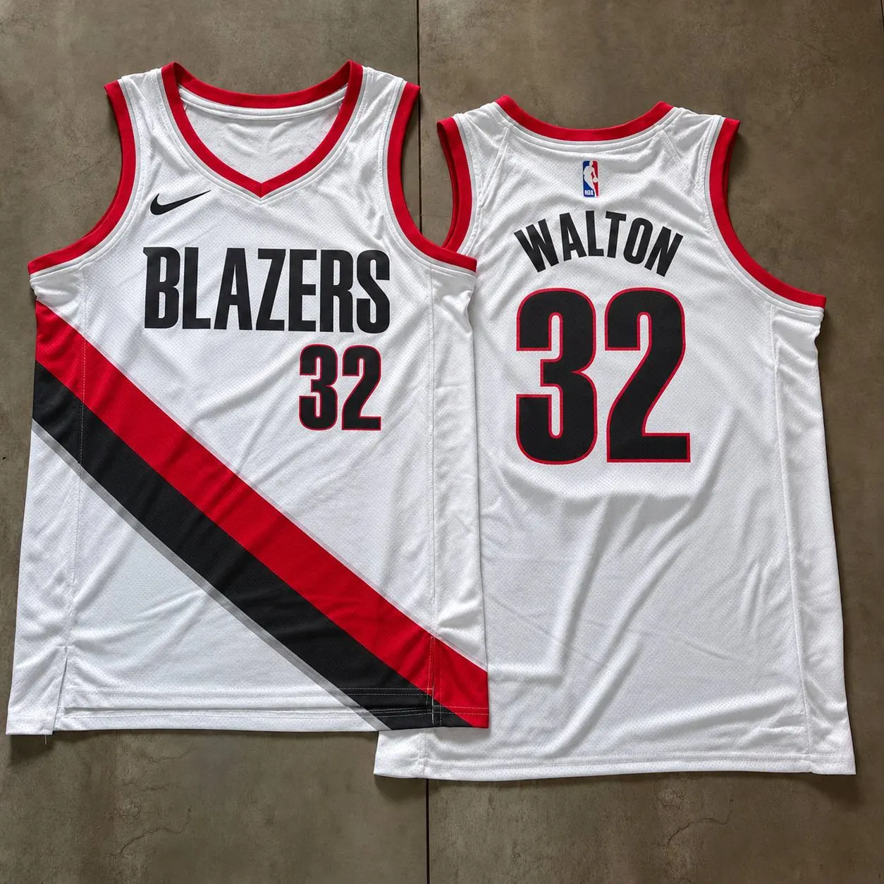Portland Trail Blazers Bill Walton White Jersey
