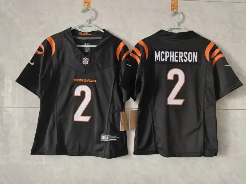 Evan McPherson Cincinnati Bengals Game Jersey - Black
