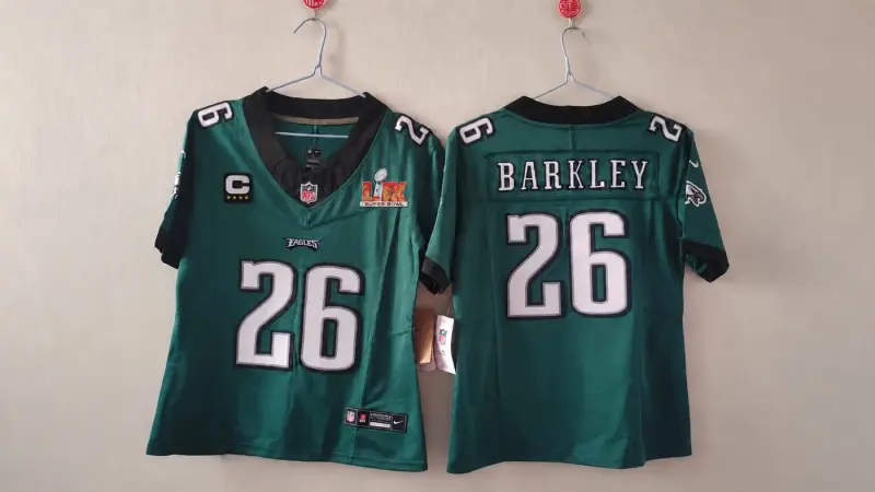 PHILADELPHIA EAGLES SAQUON BARKLEY SUPER BOWL JERSEY