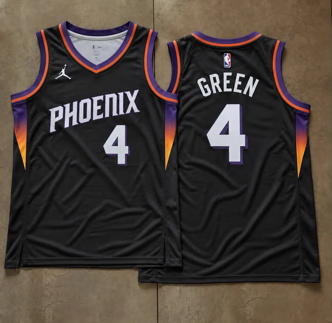 Phoenix Suns Jalen Green Black Phoenix Jersey