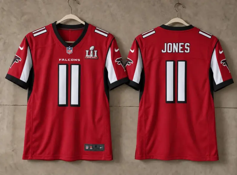 ATLANTA FALCONS JULIO JONES SUPER BOWL RED JERSEY