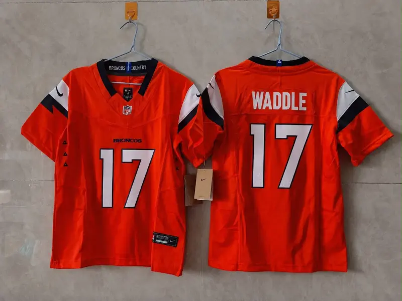 Jaylen Waddle Orange Denver Broncos Jersey