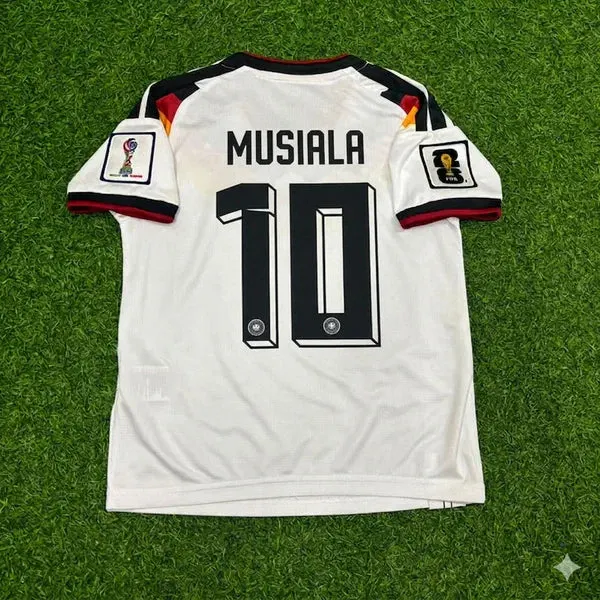 2026 WORLD CUP JAMALMUSIALA TEAM GERMANY WHITE JERSEY
