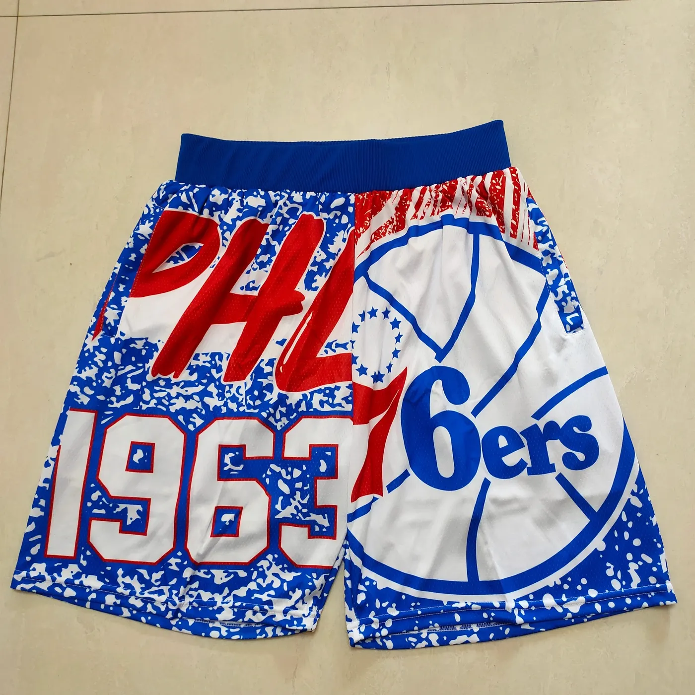PHILADELPHIA 76ERS BLUE SHORTS