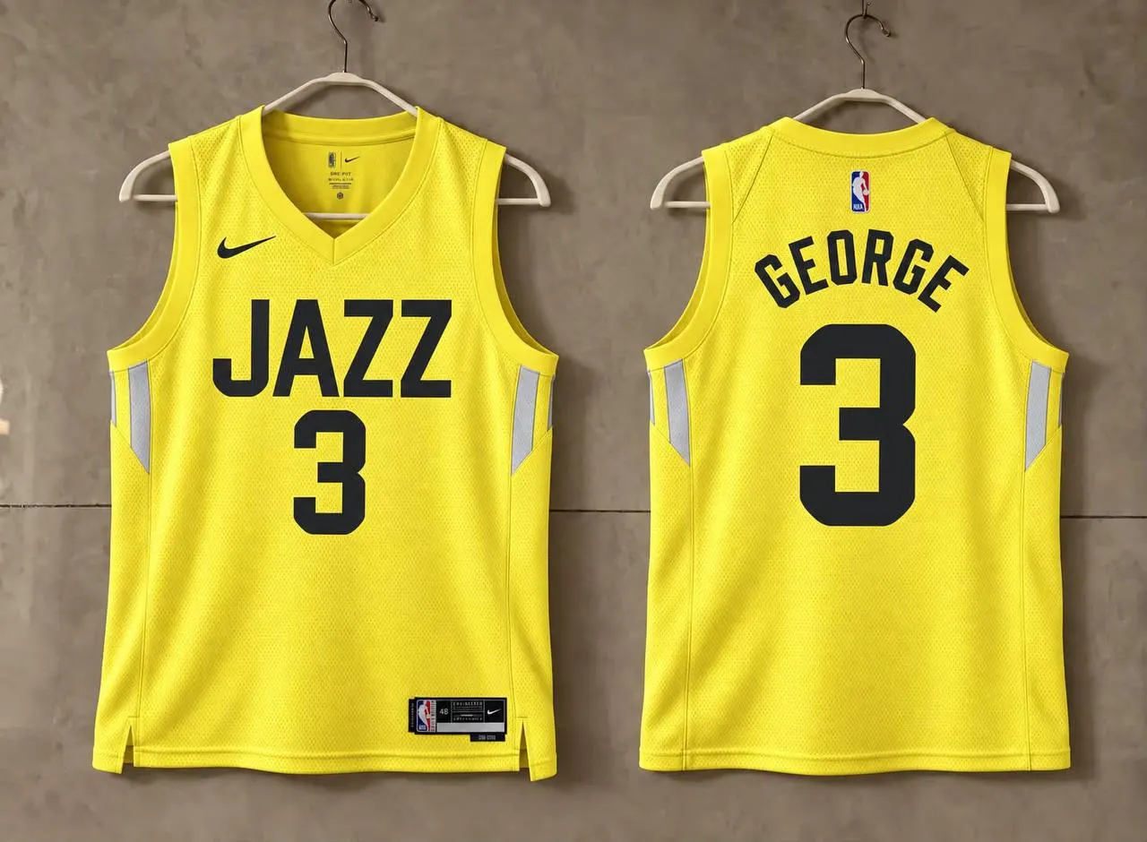 Utah Jazz Keyonte George Yellow Jersey