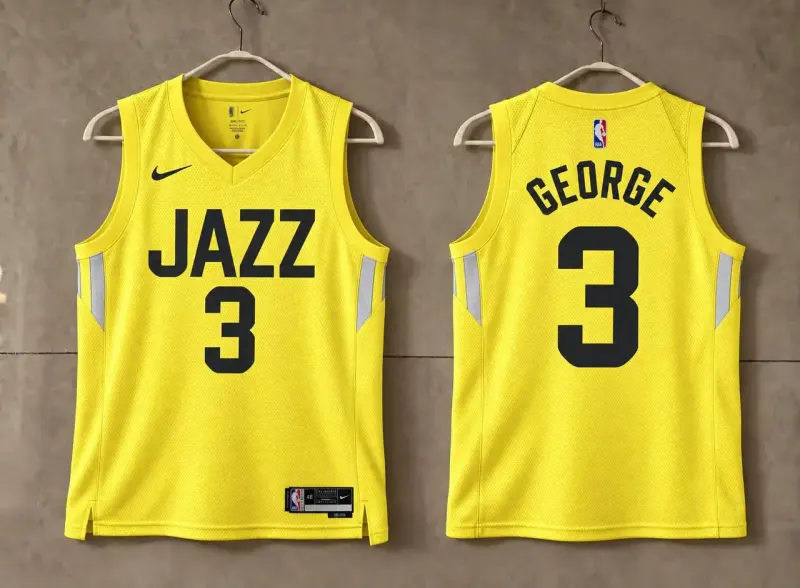 Utah Jazz Keyonte George Yellow Jersey
