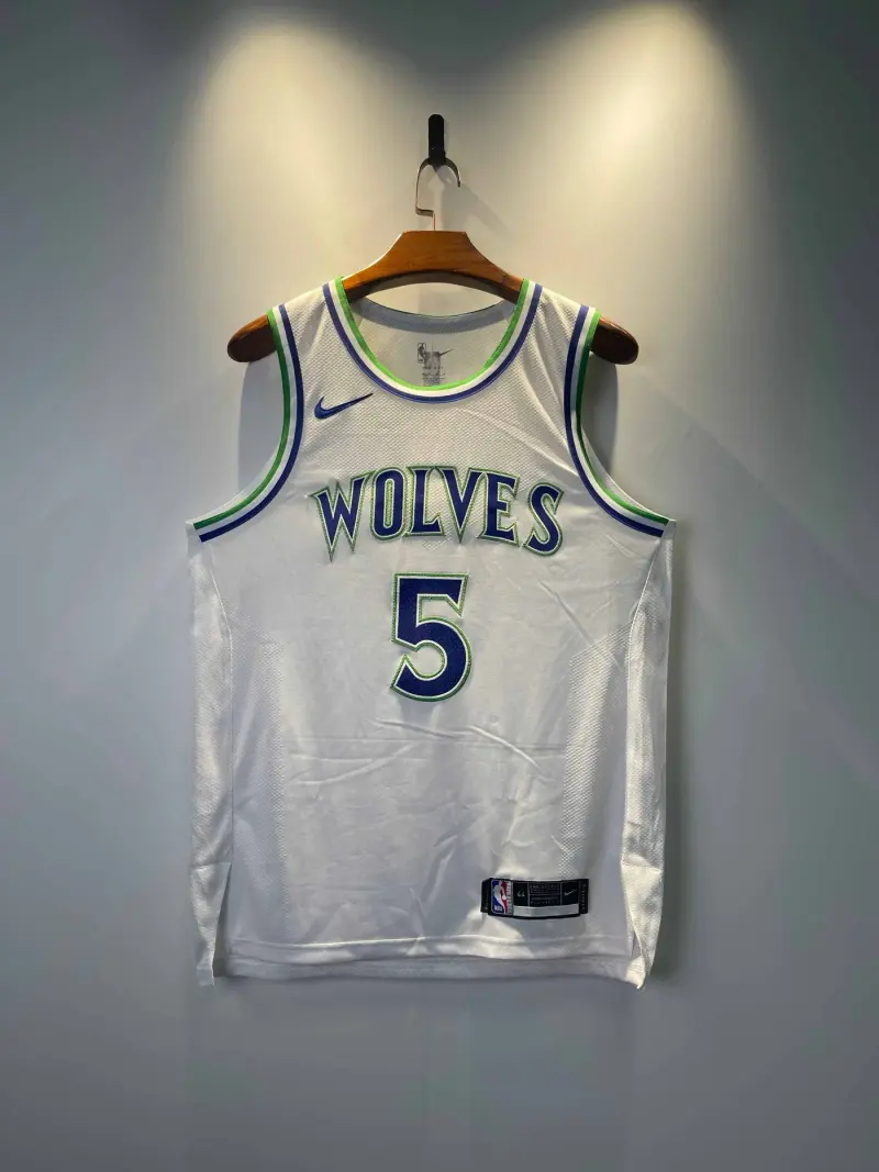 MINNESOTA TIMBERWOLVES ANTHONY EDWARDS WHITE JERSEY