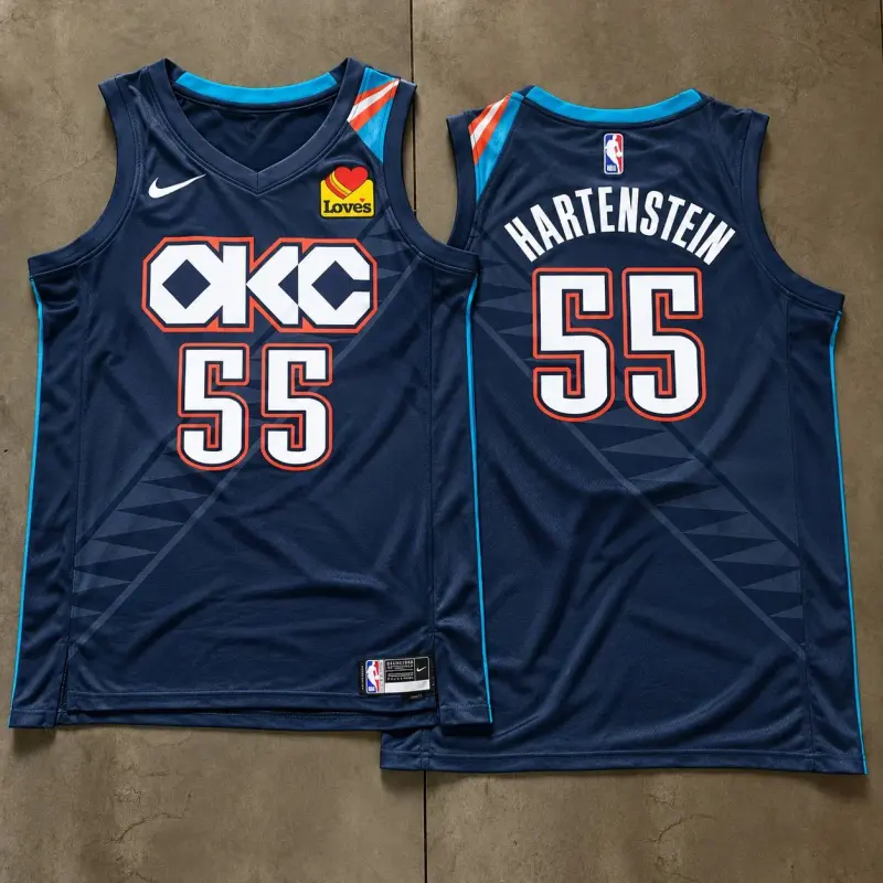 Oklahoma City Thunder Isaiah Hartenstein Navy Jersey