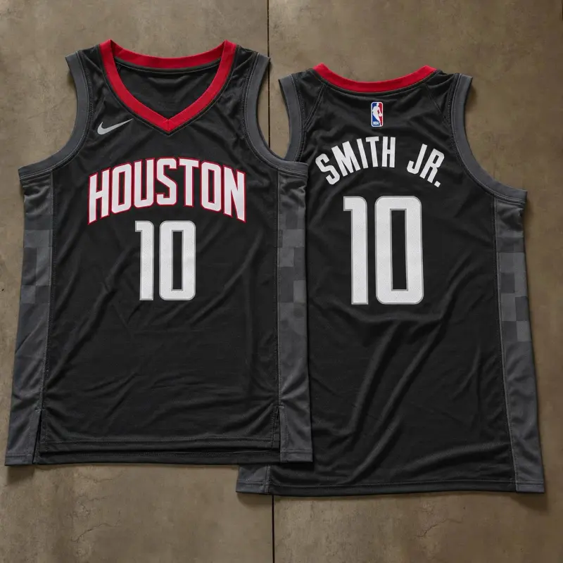Houston Rockets Jabari Smith Jr. Black Jersey