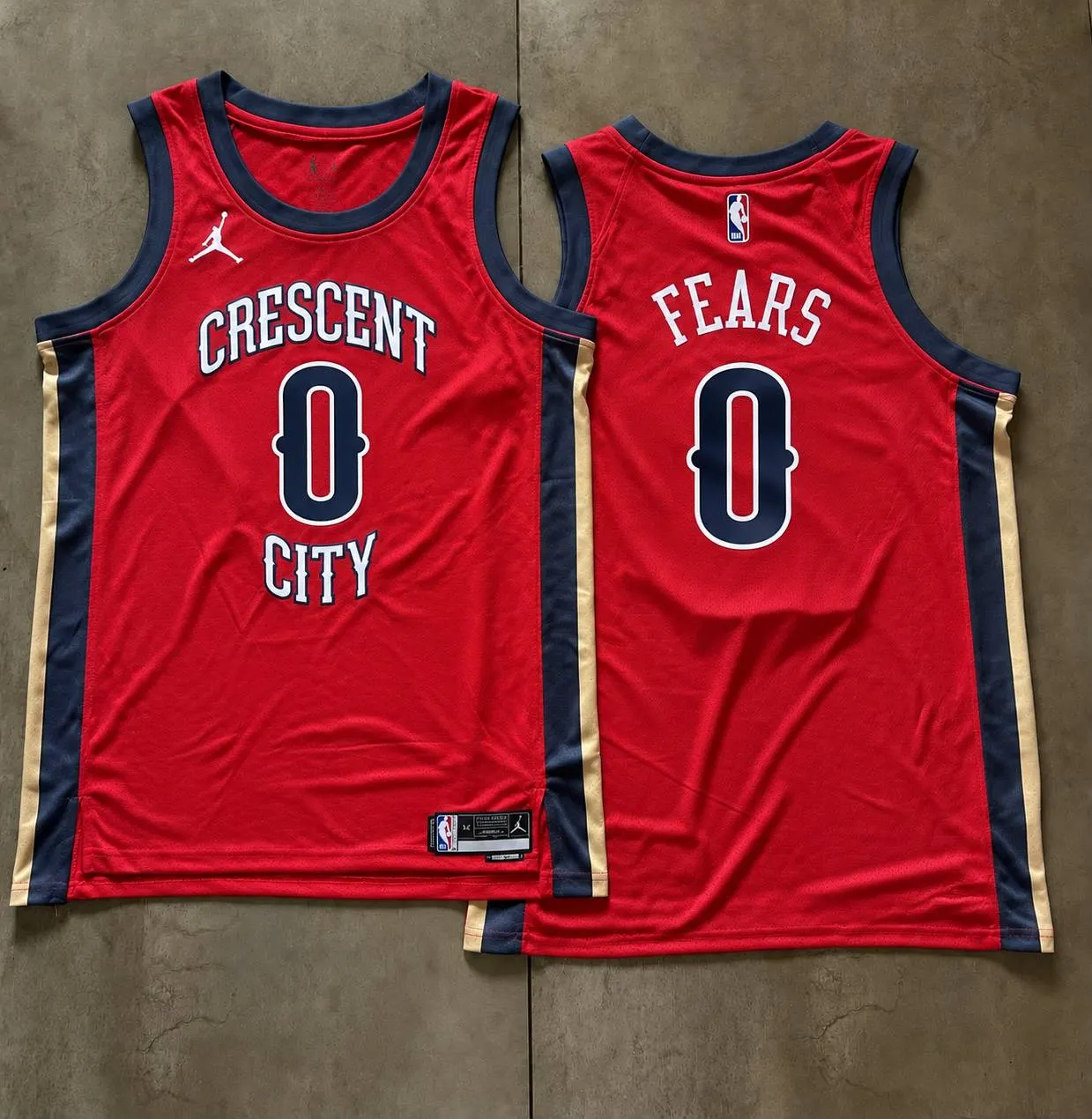 New Orleans Pelicans Jeremiah Fears Red Jersey