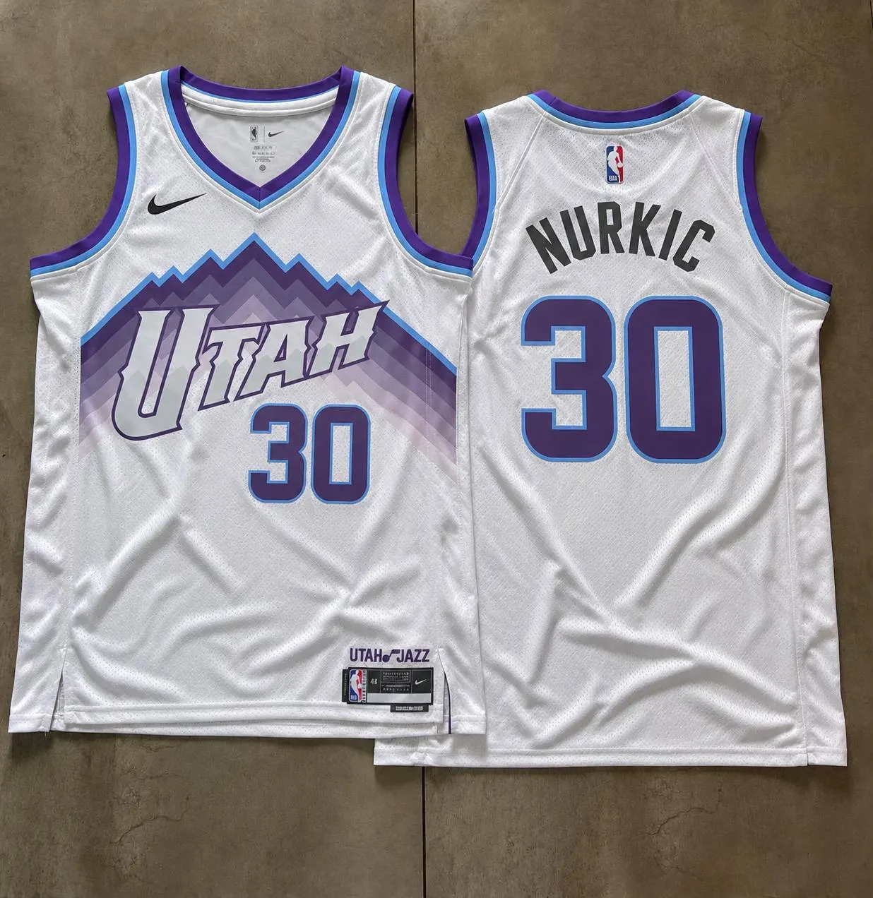 Utah Jazz Jusuf Nurkic White Mountain Jersey