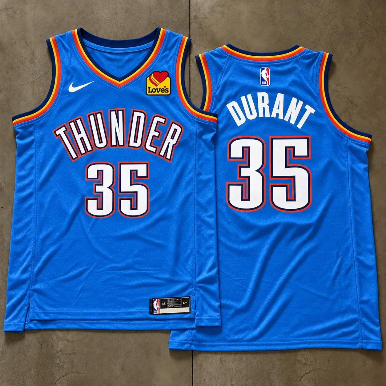 Oklahoma City Thunder Kevin Durant Blue Jersey
