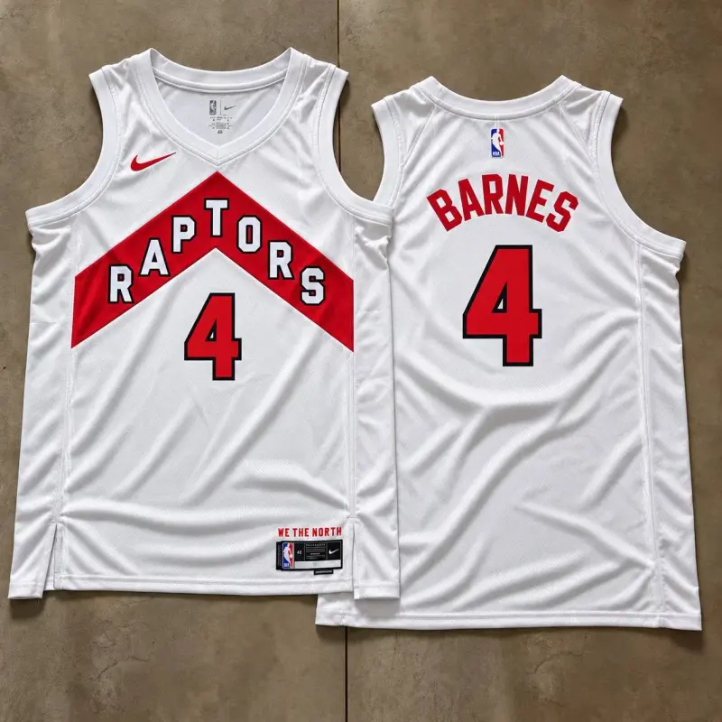 Toronto Raptors Scottie Barnes White Jersey