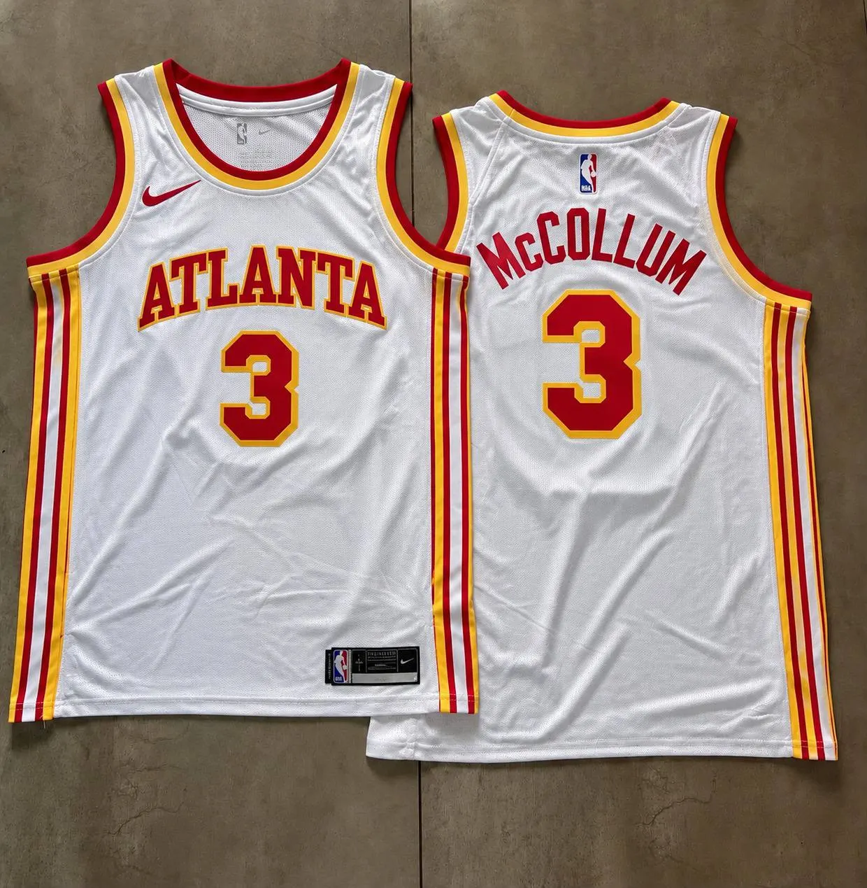 Atlanta Hawks CJ McCollum White Jersey